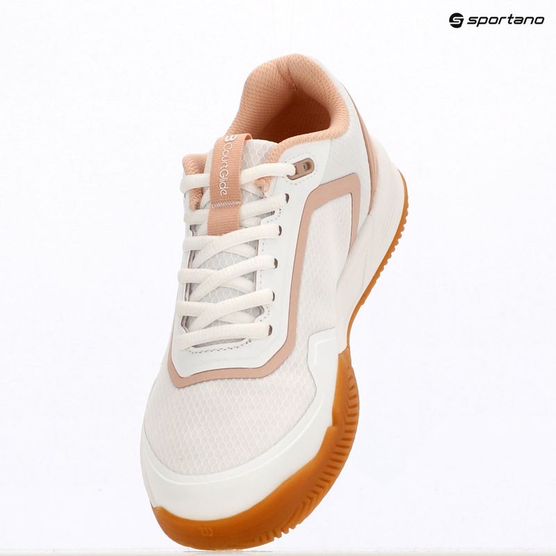 Women's tennis shoes Wilson Courtglide white/cameo rose/gum 11