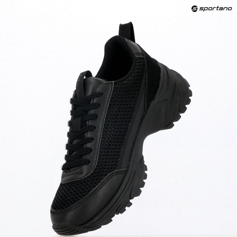 Women's shoes Calvin Klein HW0HW03000 Hike Runner Lup Lin Mesh triple black 9