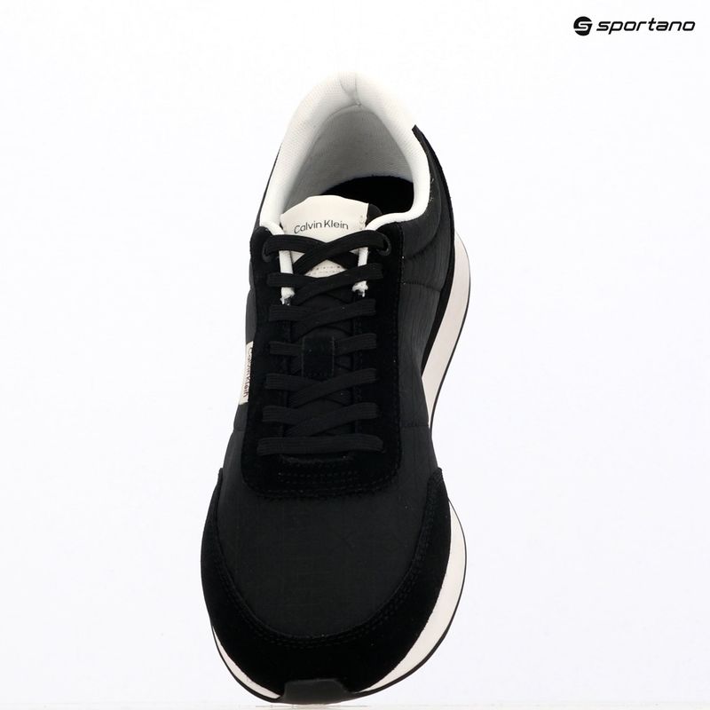 Men's shoes Calvin Klein HM0HM02140 Retro Runner Ripstop Aop black/bright white 9