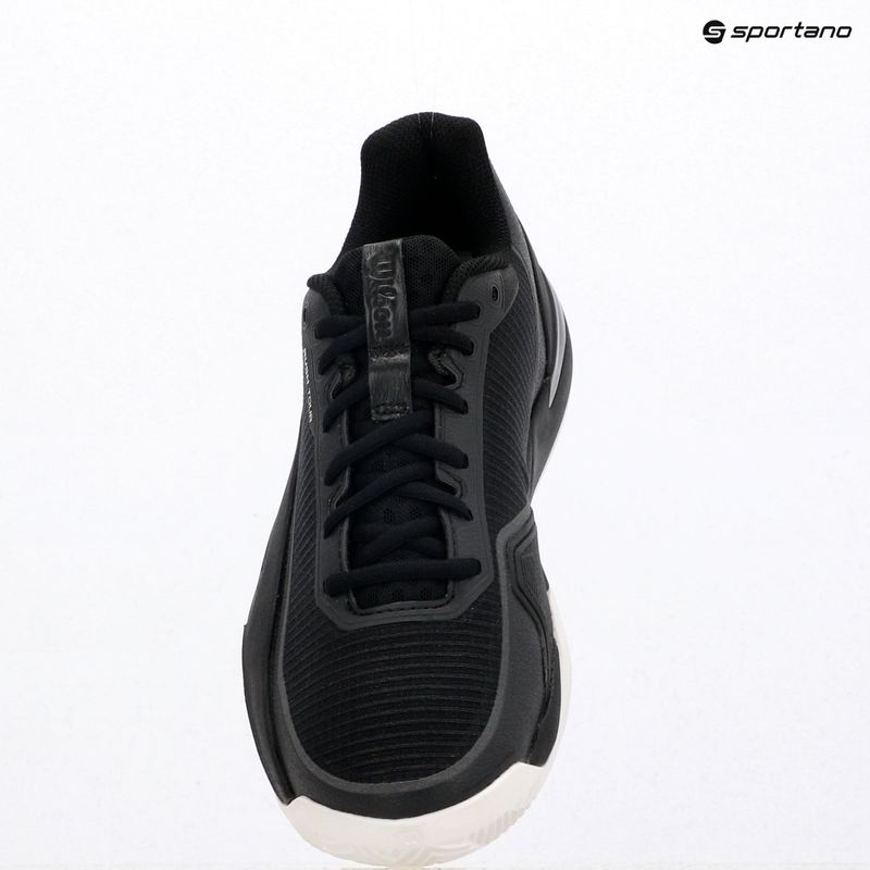 Men's tennis shoes Wilson Rush Pro 5 Tour Clay black/white/safety yellow 9