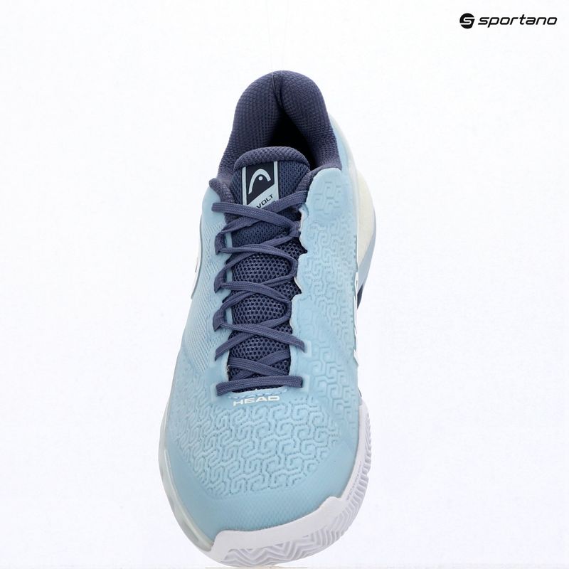 Women's tennis shoes HEAD Revolt Pro 5.0 Clay light blue/dark blue 15