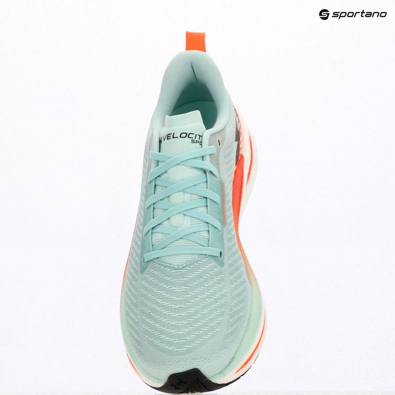 Men's running shoes Under Armour Velociti SPD refresh mint/electric tangerine/mod gray 9
