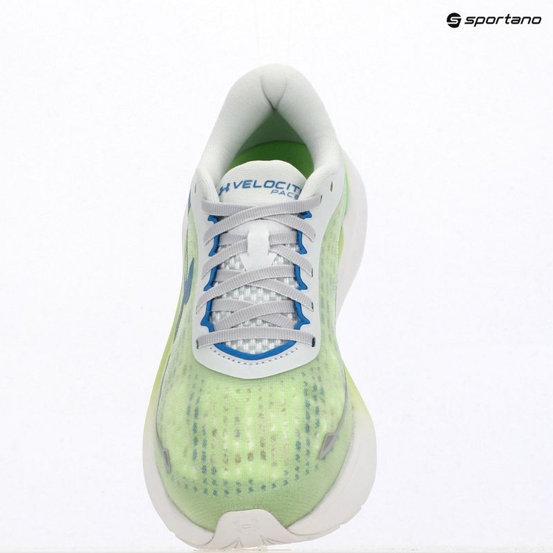 Men's running shoes Under Armour Velociti Pace lumos lime/white/capri 9