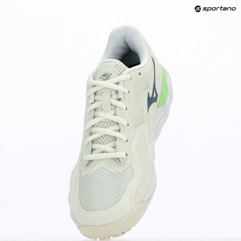 Women's padel shoes Mizuno Wave Enforce Court Padel phantom green/white/glowing ap 9