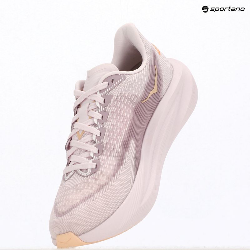 Women's running shoes HOKA Mach 7 lilac cream/tangerine glow 18