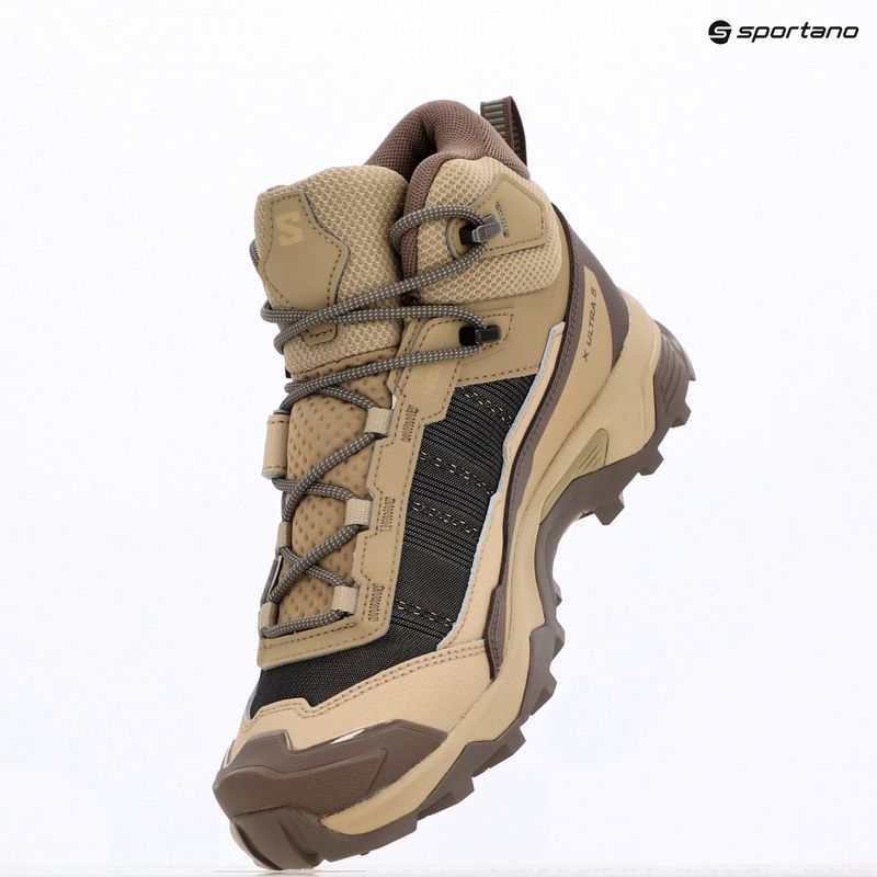 Women's trekking boots Salomon X Ultra 5 MID GTX iron/dsrtan/gre 10