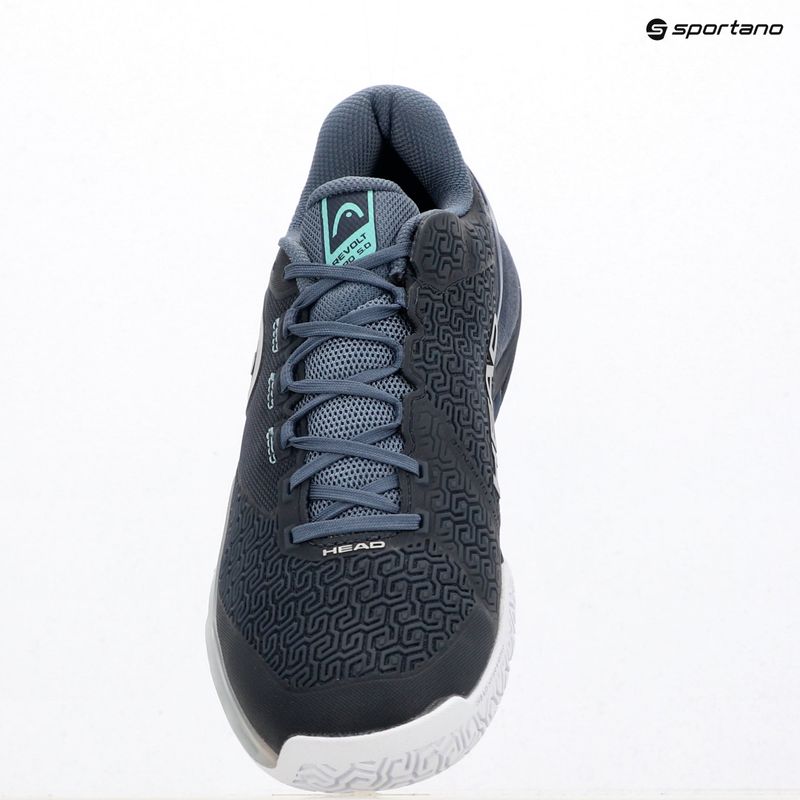 Men's tennis shoes HEAD Revolt Pro 5.0 blueberry/teal 10