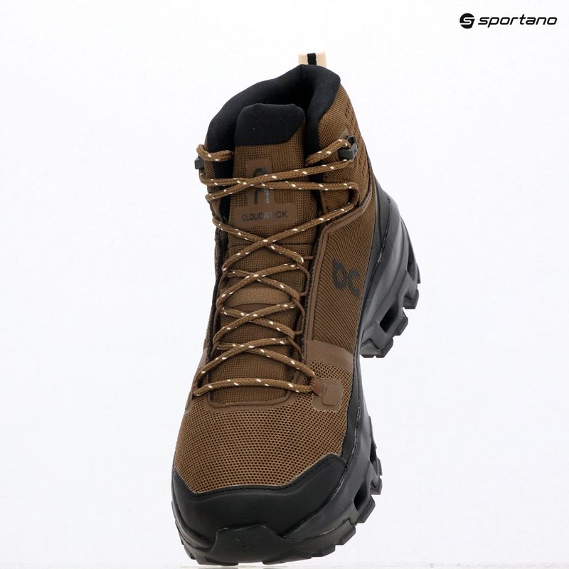 Men's hiking boots On Cloudrock Mid Waterproof earth/black 3