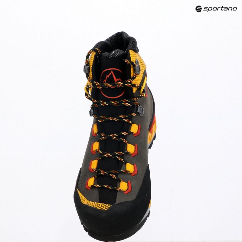 Men's mountaineering boots La Sportiva Trango Tech Leather GTX black/yellow 9