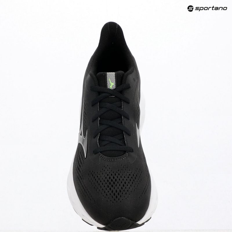 Men's running shoes Mizuno Wave Serene 2 black/silver/glowing apple 3