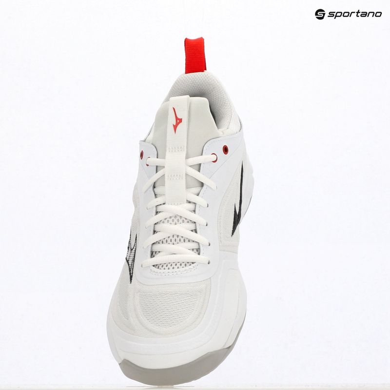 Volleyball shoes Mizuno Wave Luminous 3 white/black/fiery red 4