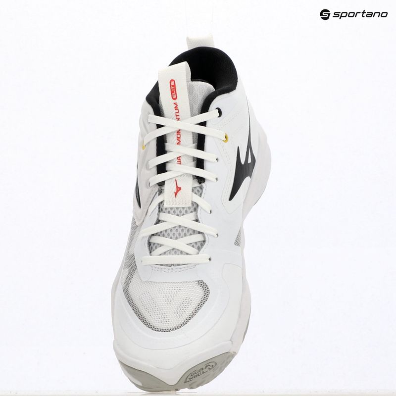 Volleyball shoes Mizuno Wave Momentum Elite Mid white/black/fiery red 4