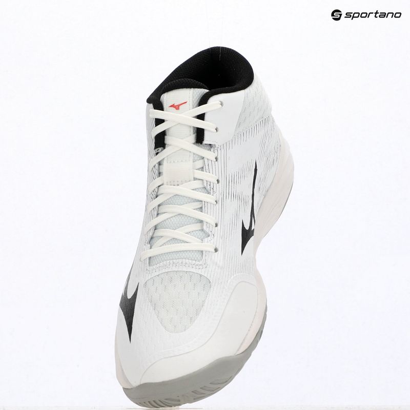 Volleyball shoes Mizuno Lightning Select Mid white/black/fiery red 4