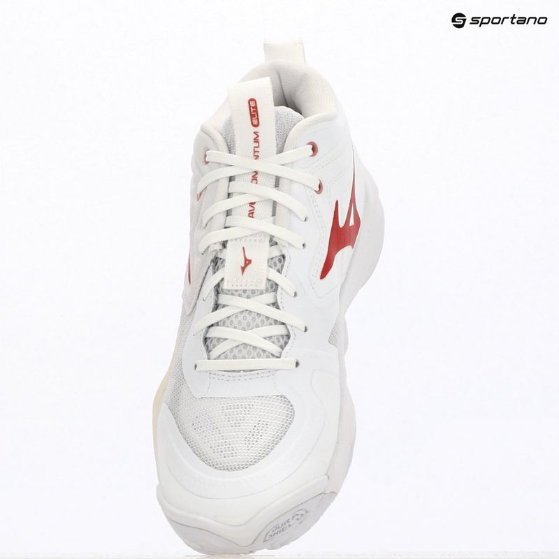 Women's volleyball shoes Mizuno Wave Momentum Elite Mid white/rose elegance/lava falls 4