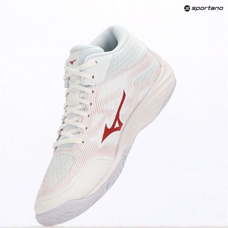 Women's volleyball shoes Mizuno Lightning Select Mid white/rose elegance/lava falls 4