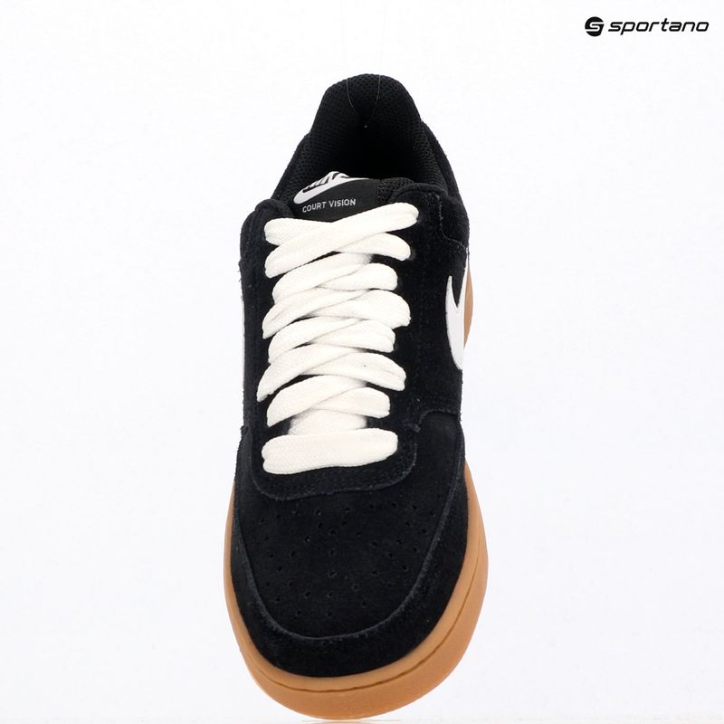 Men's shoes Nike Court Vision Low FL black/gum med brown/white 13