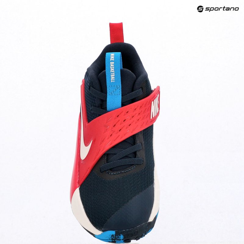 Children's shoes Nike Team Hustle D 12 tm navy/university red/photo blue/sail 6