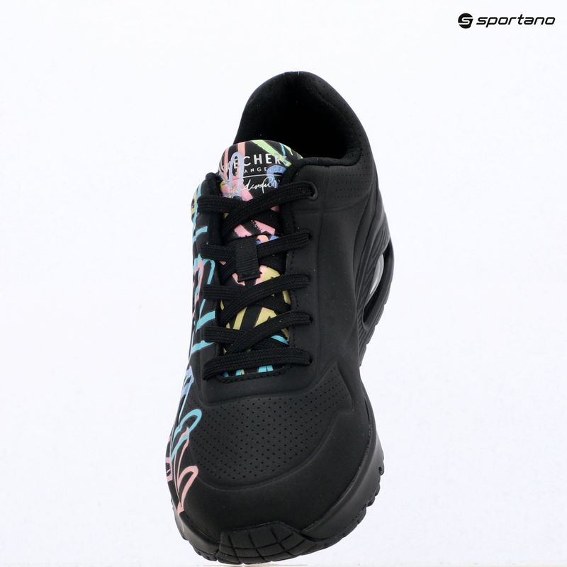 Women's shoes SKECHERS JGoldcrown Uno Spread The Love black 11
