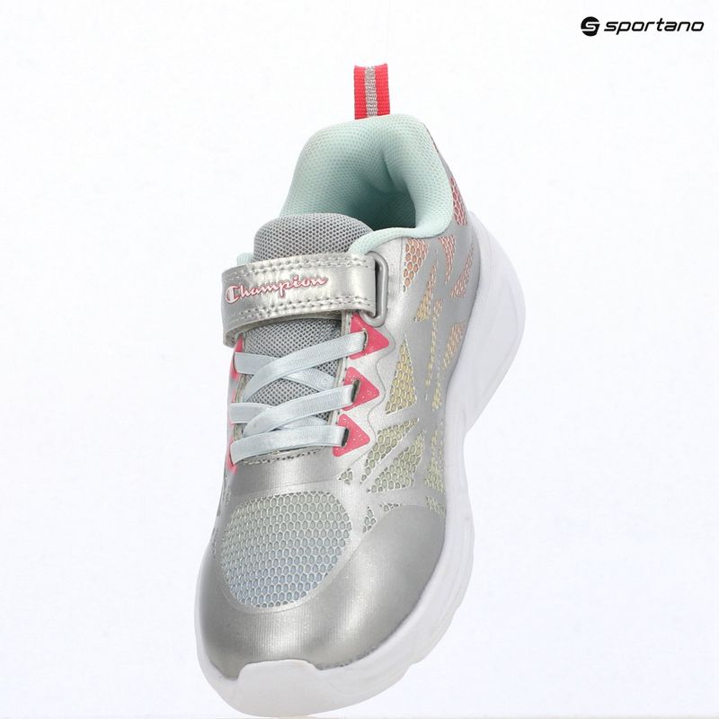 Children's shoes Champion Wave Tri G PS Low Cut silver/blue burgundy/imperial light blue 10