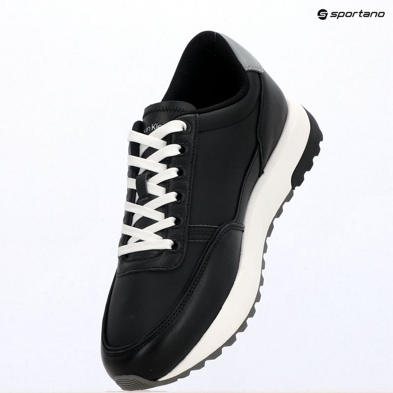 Men's shoes Calvin Klein HM0HM02214 City Runner Laceup Leather Mix black/granite road 9
