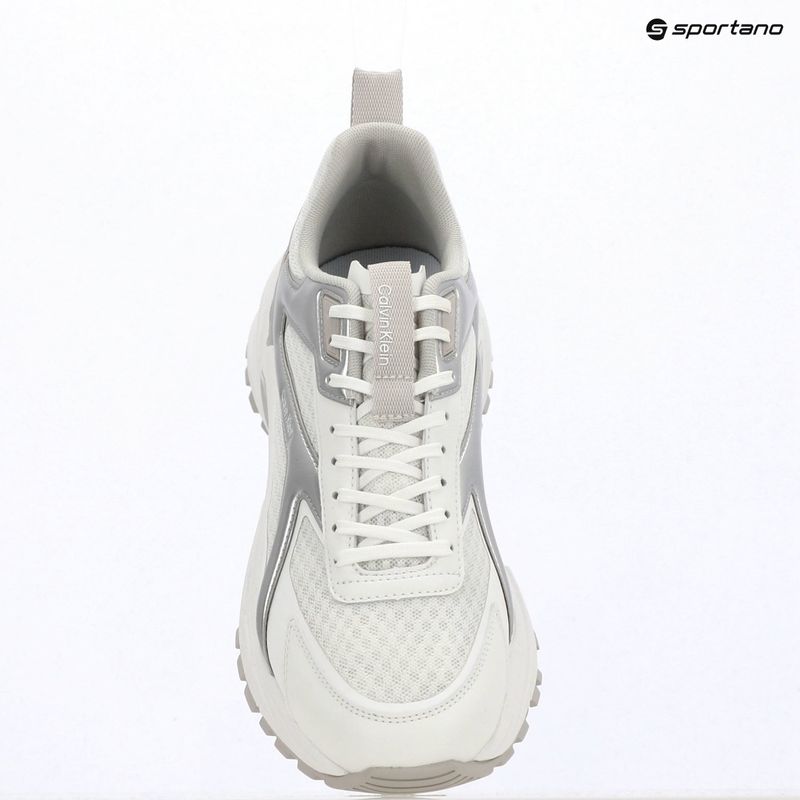 Men's shoes Calvin Klein HM0HM02341 Hike Runner Stripe Met Mix bright white/silver/light grey 9