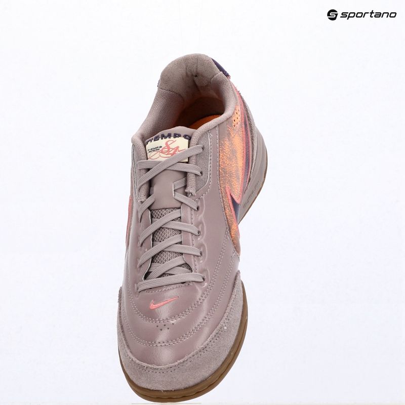 Men's football boots Nike Tiempo Streetgato PRM IC light violet ore/gum dark brown/peony 10