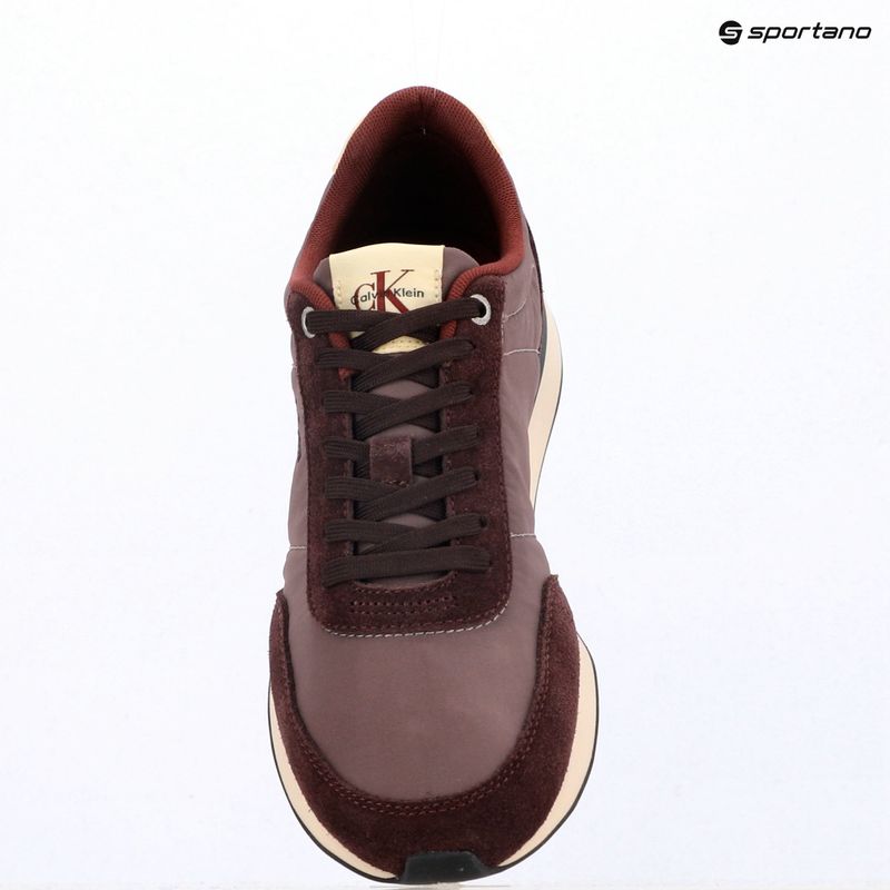 Men's shoes Calvin Klein YM0YM01361 Retro Runner Ess Mix Mat bordeaux/peppercorn/vanilla 9