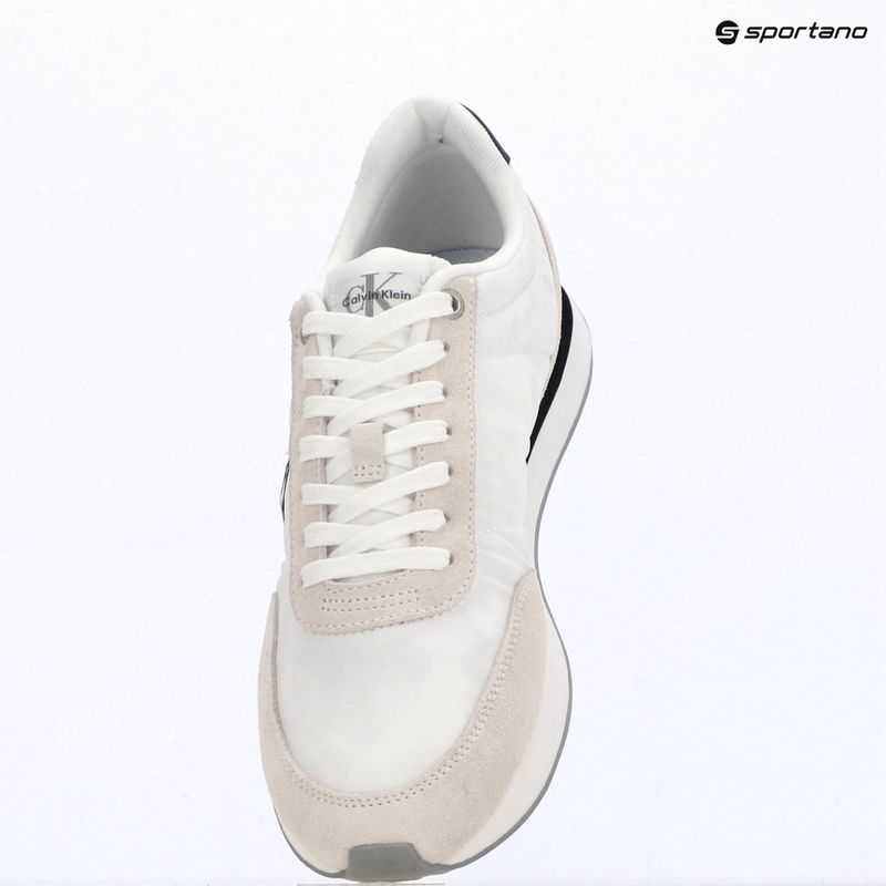 Women's shoes Calvin Klein YW0YW01990 Retro Runner Lace Up Nylon MG bright white/black 9
