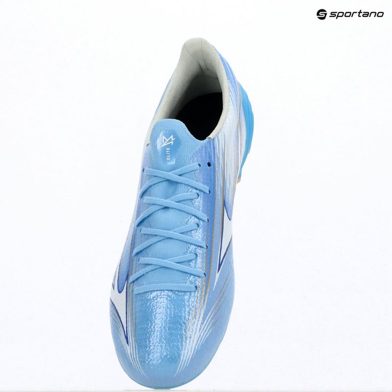 Football boots Mizuno Alfa III Elite FG celeste/white 12