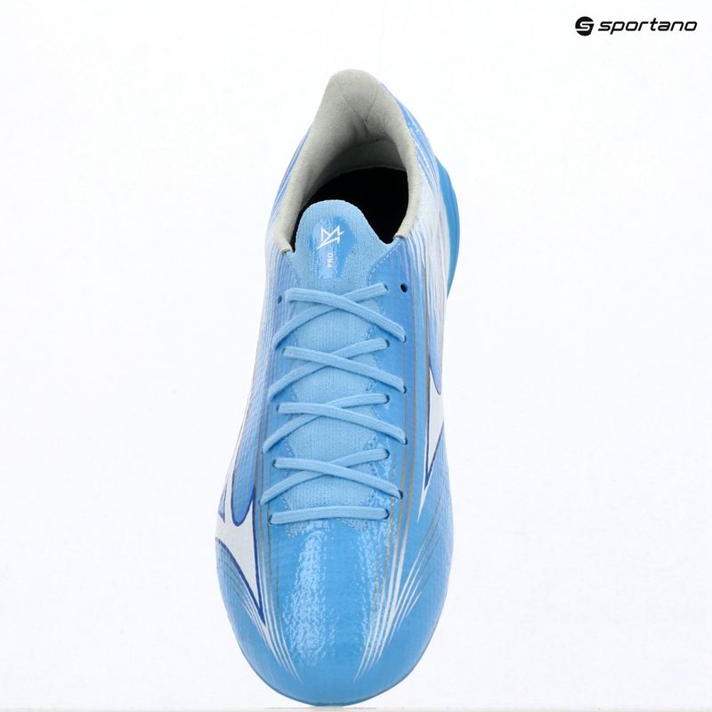 Football boots Mizuno Alfa III Pro FG celeste/white 12