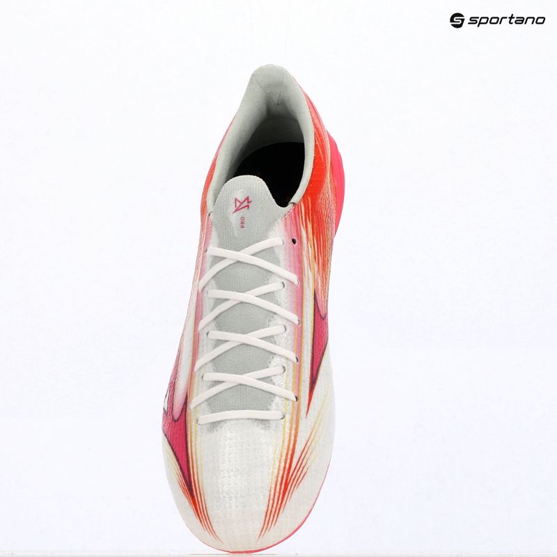 Football boots Mizuno Alfa III Pro FG white/fuchsia purple 12