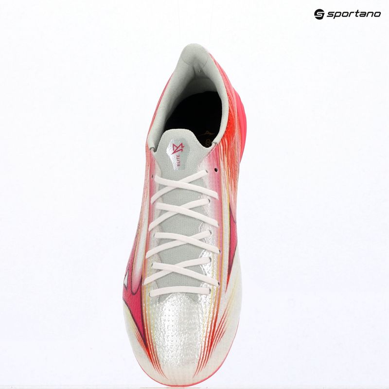 Football boots Mizuno Alfa III Elite FG white/fuchsia purple 12