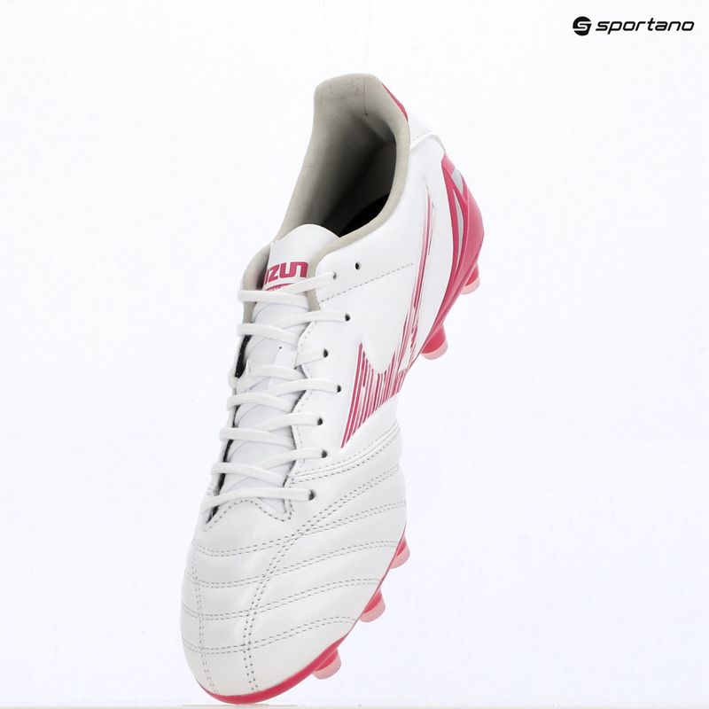 Football boots Mizuno Morelia Neo IV Pro FG white/fuchsia purple/fuchsia purple 12