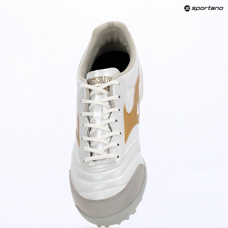 Football boots Mizuno Morelia Sala Pro TF white/football gold/galaxy silver 15