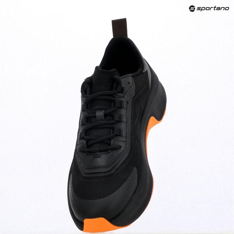 Men's shoes Calvin Klein Volumax Chunky Runner Trainers HM0HM02224 black/vivid tangerine 9