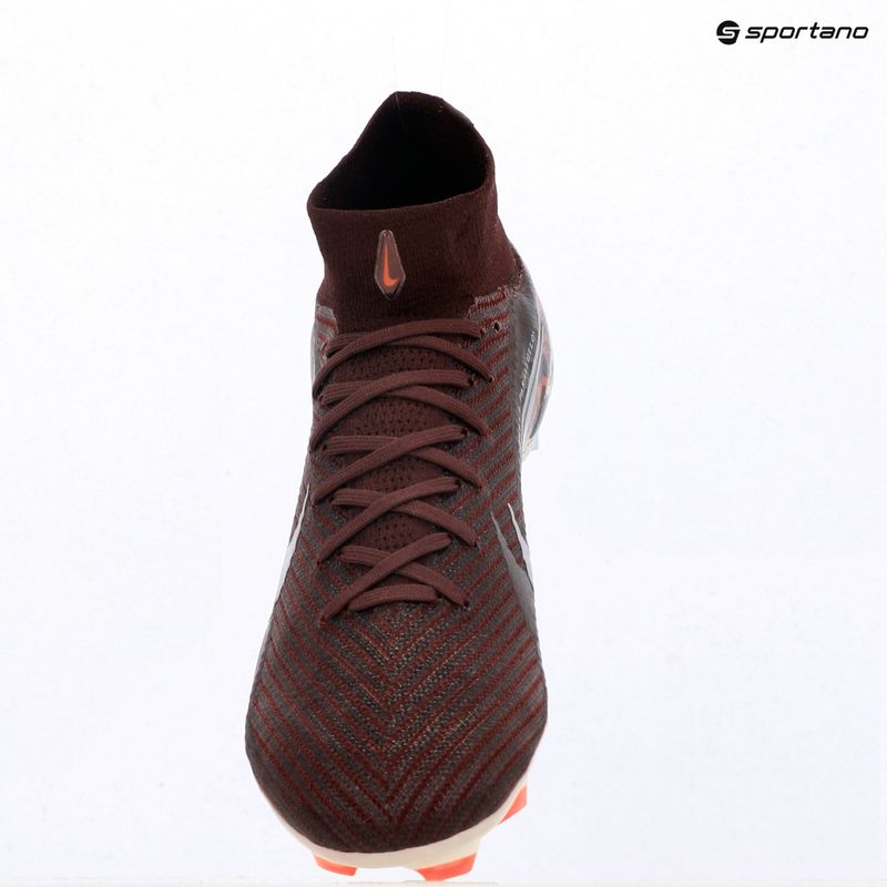 Men's football boots Nike United Superfly 10 Elite burgundy crush/university red/fossil/metal silver 14