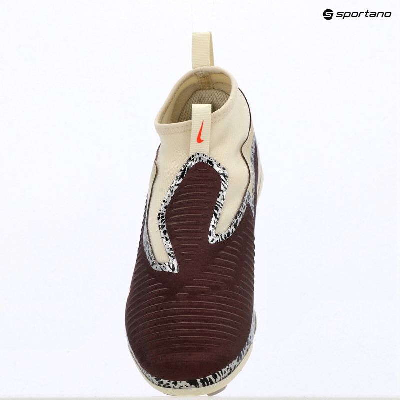 Children's football boots Nike United Jr. Phantom 6 High Academy MG burgundy crush/fossil/university red 13