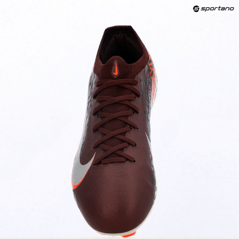 Children's football boots Nike United Jr. Mercurial Vapor 16 Pro FG burgundy crush/metallic silver 13