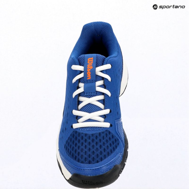Children's tennis shoes Wilson Rush Pro Ace L Jr déjà vu blue/orange tiger/white 11