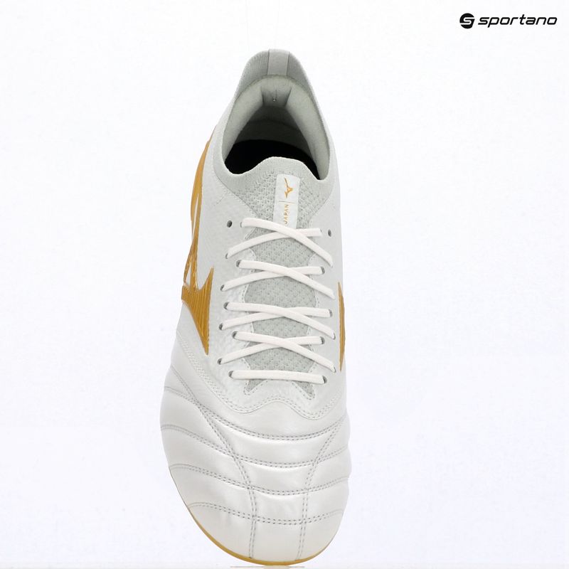 Football boots Mizuno Morelia Neo IV Beta Japan AG white/mp gold/cool gray 3c 12