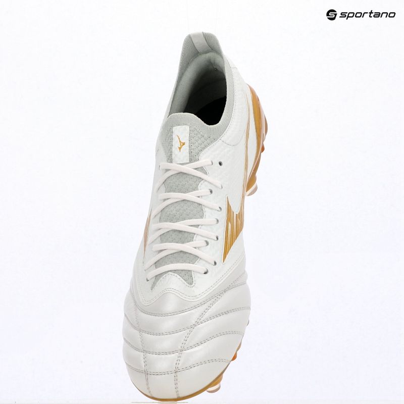 Football boots Mizuno Morelia Neo IV Beta Elite Mix white/mp gold/cool gray 3c 12