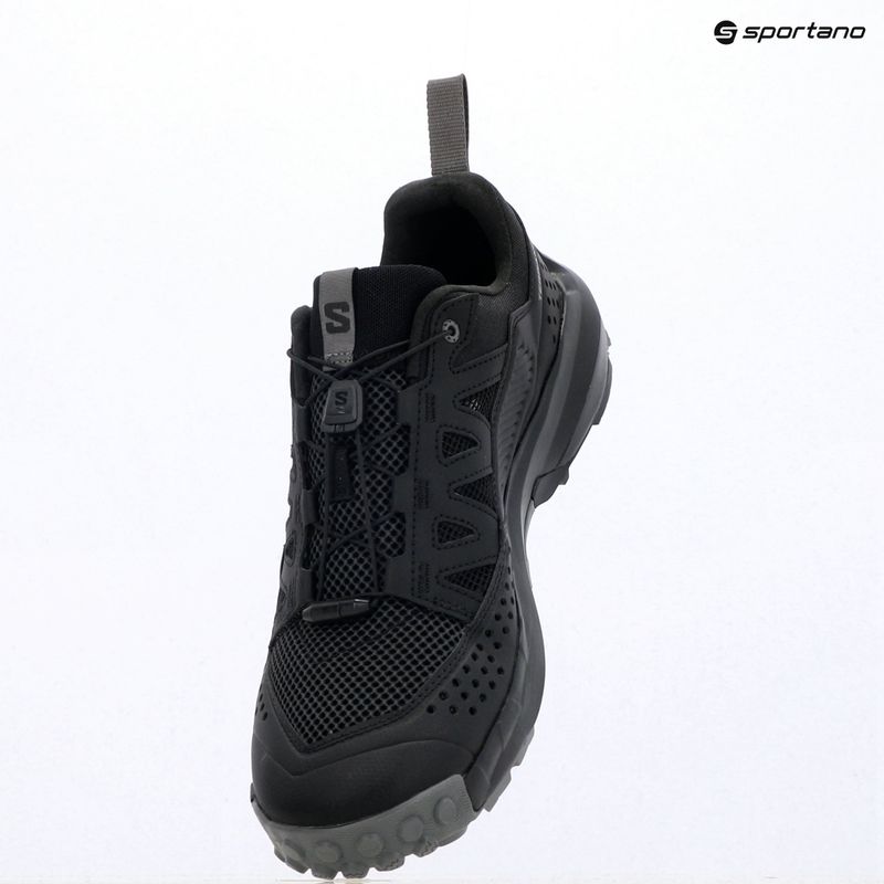Men's hiking boots Salomon Techamphibian 5 black/black/castlerock 17