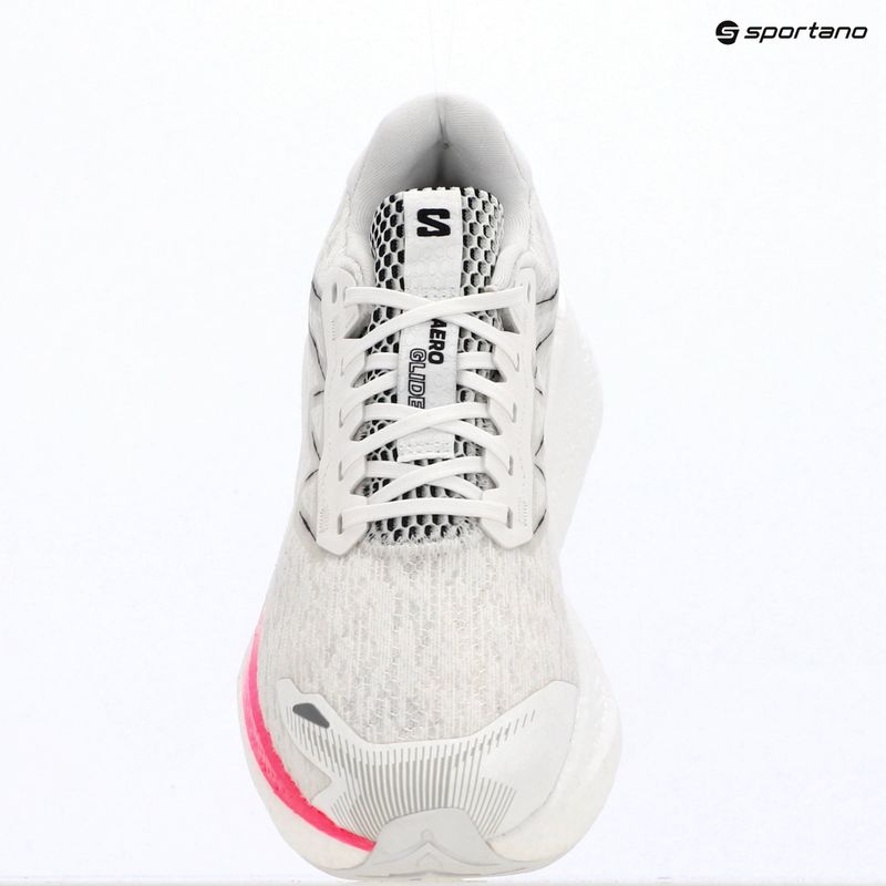 Men's running shoes Salomon Aero Glide 4 white/white/black 14