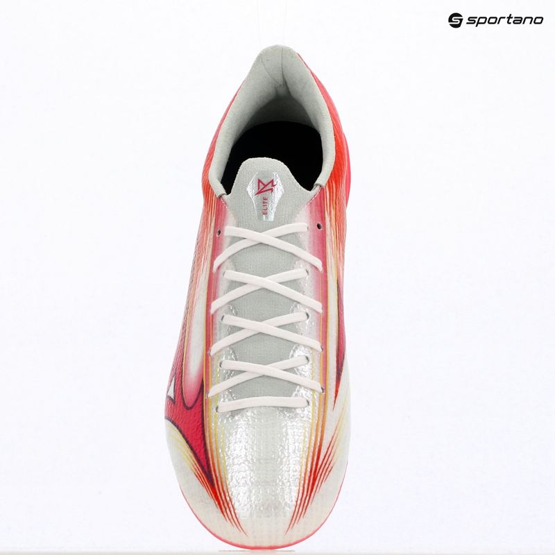 Football boots Mizuno Alfa III Elite AG white/fuchsia purple 12