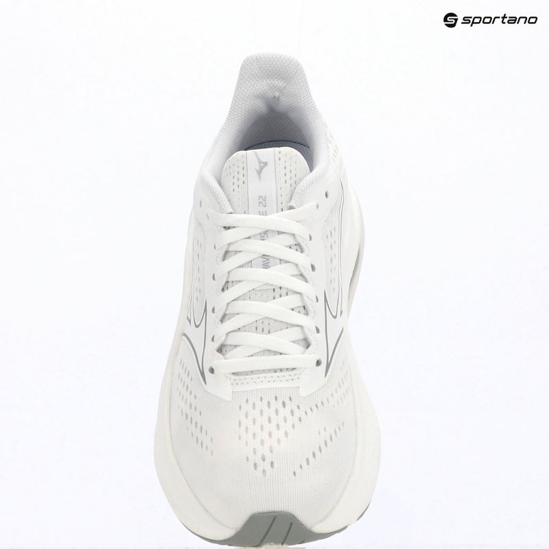 Women's running shoes Mizuno Wave Inspire 22 white/white/harbor mist 9