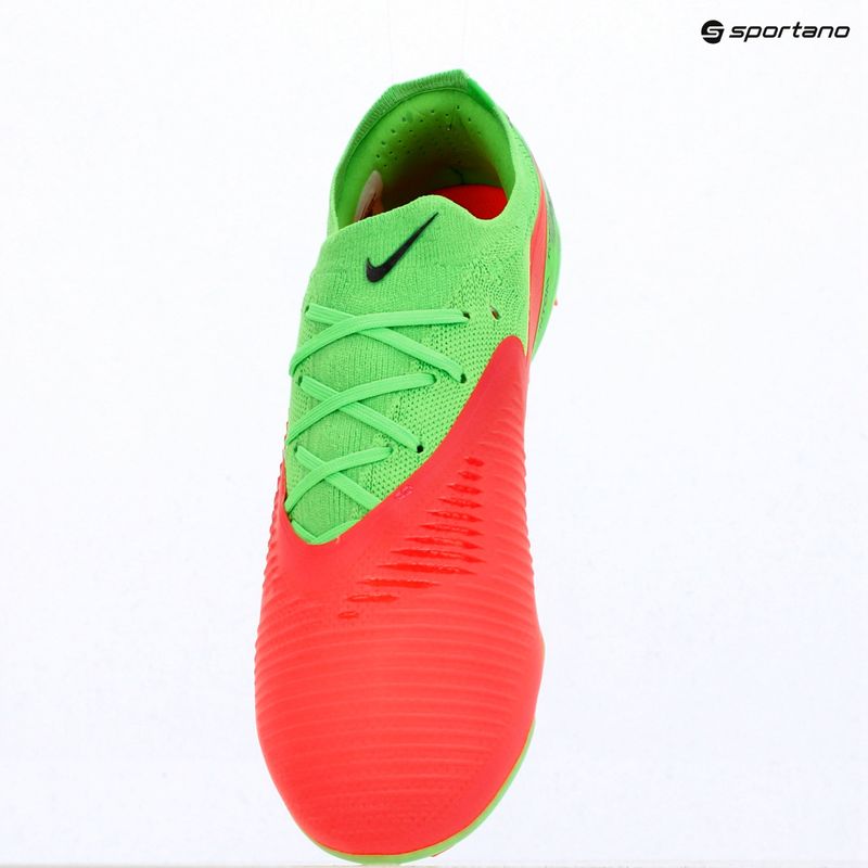 Men's football boots Nike Phantom 6 Low Pro Erling Haaland FG hot punch/green strike/black 15