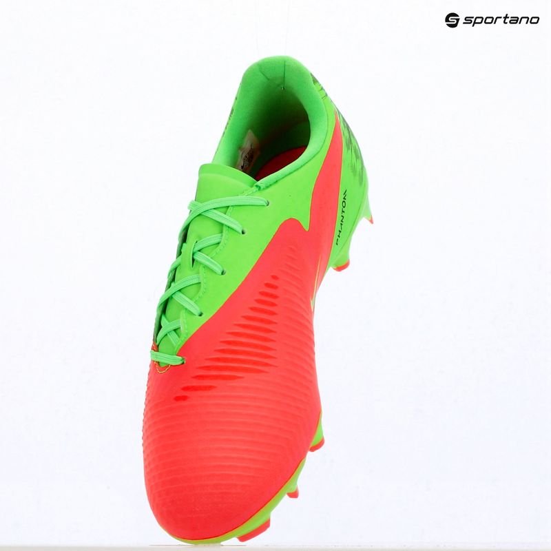 Men's football boots Nike Phantom 6 Low Academy Erling Haaland FG hot punch/green strike/black 15