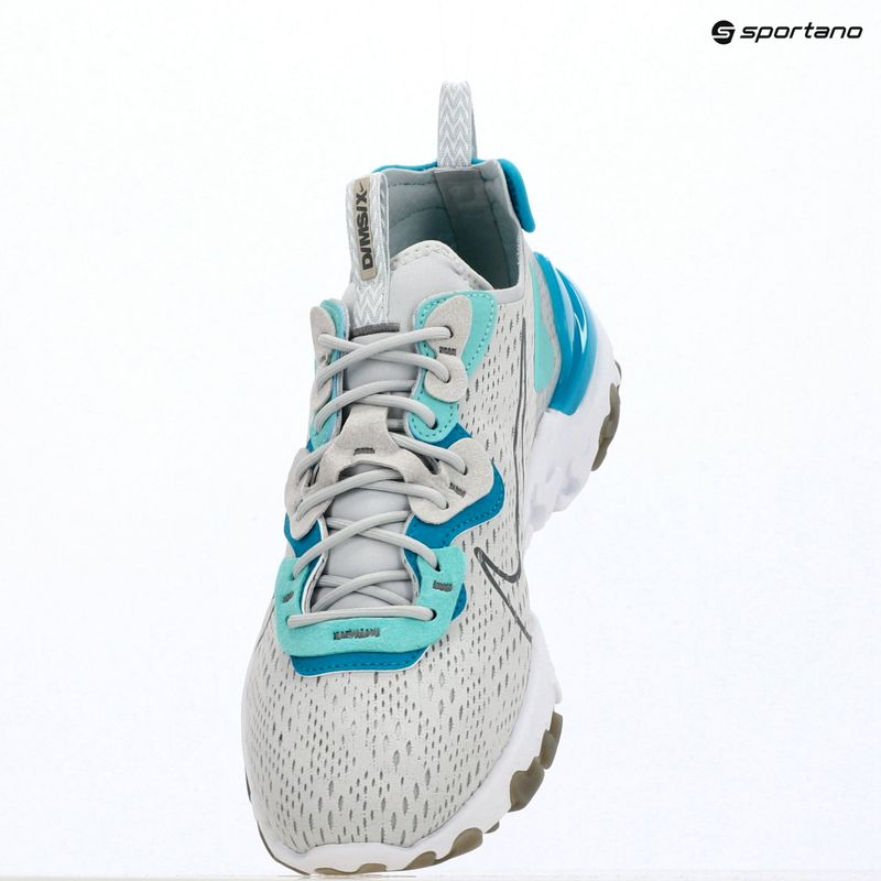 Men's shoes Nike React Vision pure platinum/aquamarine/smoke grey 14