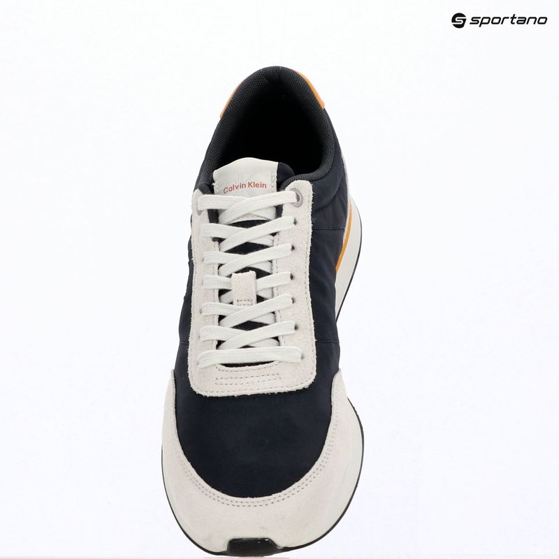 Men's shoes Calvin Klein YM0YM01361 Retro Runner Ess Mix Mat vaporous white/casual bluee/cooling 9