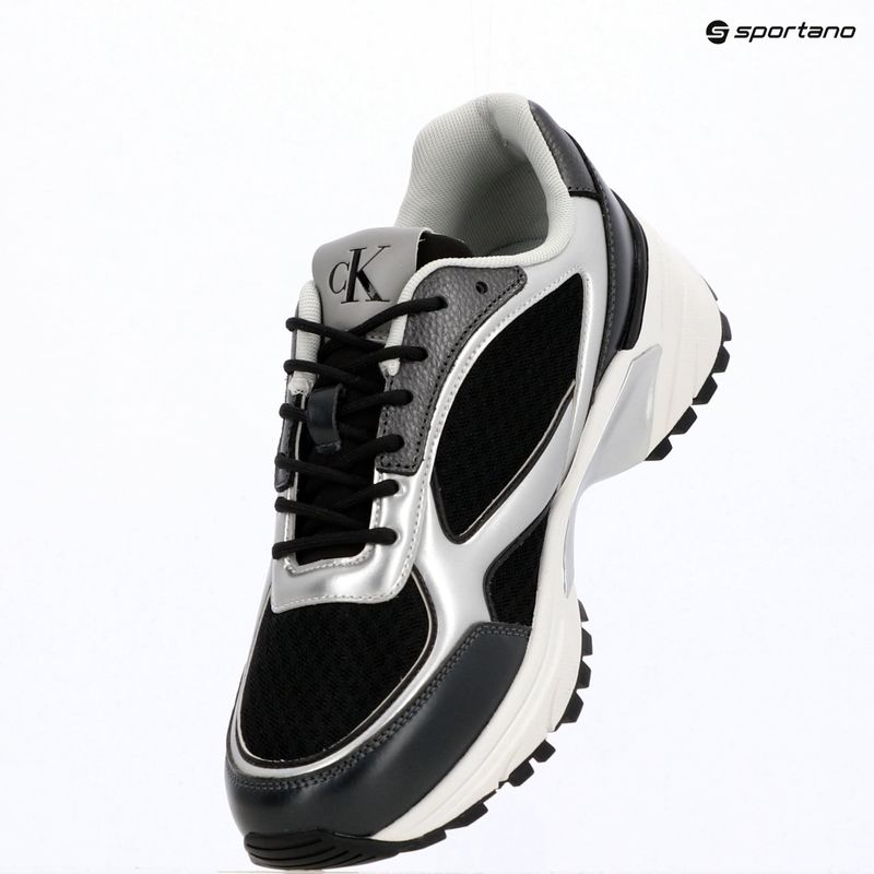 Men's shoes Calvin Klein YM0YM01402 Hike Runner Laceup Mesh Mix black/silver 9